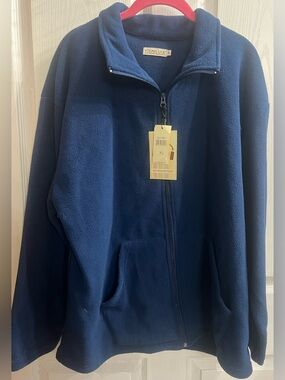 Young USA Navy Full-Zip Fleece Jacket